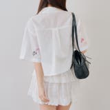 刺繍入りショート丈ブラウス | NICE CLAUP / OLIVE des OLIVE　OUTLET | 詳細画像12 