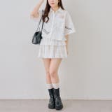 刺繍入りショート丈ブラウス | NICE CLAUP / OLIVE des OLIVE　OUTLET | 詳細画像15 