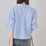 刺繍入りショート丈ブラウス | NICE CLAUP / OLIVE des OLIVE　OUTLET | 詳細画像4 