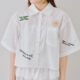 刺繍入りショート丈ブラウス | NICE CLAUP / OLIVE des OLIVE　OUTLET | 詳細画像17 