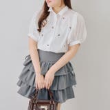 リボン刺繍ブラウス | NICE CLAUP / OLIVE des OLIVE　OUTLET | 詳細画像2 