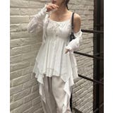 【8色展開 無地 ドット柄 チェック柄 花柄】レースアップキャミチュニック | RMAF NICE CLAUP / OLIVE des OLIVE | 詳細画像13