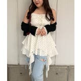 ドット | 【8色展開 無地 ドット柄 チェック柄 花柄】レースアップキャミチュニック | RMAF NICE CLAUP / OLIVE des OLIVE