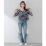 【セットアイテム】5分袖ラッフルブラウス&シャーリングキャミ | RMAF　NICE CLAUP / OLIVE des OLIVE | 詳細画像8 