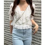 ドット | 【セットアイテム】5分袖ラッフルブラウス&シャーリングキャミ | RMAF　NICE CLAUP / OLIVE des OLIVE