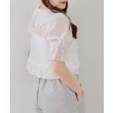 【セットアイテム】5分袖ラッフルブラウス&シャーリングキャミ | RMAF　NICE CLAUP / OLIVE des OLIVE | 詳細画像17 