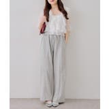 【セットアイテム】5分袖ラッフルブラウス&シャーリングキャミ | RMAF　NICE CLAUP / OLIVE des OLIVE | 詳細画像18 