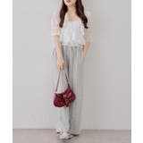 【セットアイテム】5分袖ラッフルブラウス&シャーリングキャミ | RMAF　NICE CLAUP / OLIVE des OLIVE | 詳細画像19 