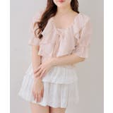 【セットアイテム】5分袖ラッフルブラウス&シャーリングキャミ | RMAF　NICE CLAUP / OLIVE des OLIVE | 詳細画像22 