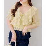 【セットアイテム】5分袖ラッフルブラウス&シャーリングキャミ | RMAF　NICE CLAUP / OLIVE des OLIVE | 詳細画像30 