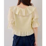 【セットアイテム】5分袖ラッフルブラウス&シャーリングキャミ | RMAF　NICE CLAUP / OLIVE des OLIVE | 詳細画像32 