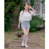 【セットアイテム】5分袖ラッフルブラウス&シャーリングキャミ | RMAF　NICE CLAUP / OLIVE des OLIVE | 詳細画像45 