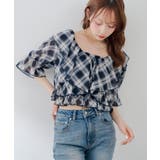 【セットアイテム】5分袖ラッフルブラウス&シャーリングキャミ | RMAF　NICE CLAUP / OLIVE des OLIVE | 詳細画像3 