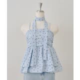 ブルー系 | 【WEB限定】チョーカー付フリルキャミ | NICE CLAUP / OLIVE des OLIVE　OUTLET