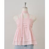 ピンク | 【WEB限定】チョーカー付フリルキャミ | NICE CLAUP / OLIVE des OLIVE　OUTLET