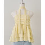 イエロー | 【WEB限定】チョーカー付フリルキャミ | NICE CLAUP / OLIVE des OLIVE　OUTLET