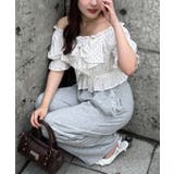 プリーツリボン付半袖ブラウス | RMAF　NICE CLAUP / OLIVE des OLIVE | 詳細画像10 