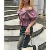 プリーツリボン付半袖ブラウス | RMAF NICE CLAUP / OLIVE des OLIVE | 詳細画像25