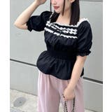 スクエアレースペプラムブラウス | RMAF NICE CLAUP / OLIVE des OLIVE | 詳細画像10