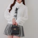 フェザーレースアッププルオーバー | NICE CLAUP / OLIVE des OLIVE　OUTLET | 詳細画像1 