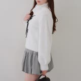 フェザーレースアッププルオーバー | NICE CLAUP / OLIVE des OLIVE　OUTLET | 詳細画像6 