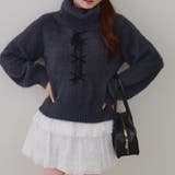 フェザーレースアッププルオーバー | NICE CLAUP / OLIVE des OLIVE　OUTLET | 詳細画像23 