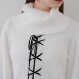 フェザーレースアッププルオーバー | NICE CLAUP / OLIVE des OLIVE　OUTLET | 詳細画像32 