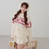 ポンポン付き カウチン風ニットプルオーバー | RMAF　NICE CLAUP / OLIVE des OLIVE | 詳細画像10 