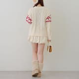 ポンポン付き カウチン風ニットプルオーバー | RMAF　NICE CLAUP / OLIVE des OLIVE | 詳細画像19 