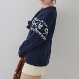 ポンポン付き カウチン風ニットプルオーバー | RMAF　NICE CLAUP / OLIVE des OLIVE | 詳細画像23 