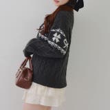 ポンポン付き カウチン風ニットプルオーバー | RMAF　NICE CLAUP / OLIVE des OLIVE | 詳細画像28 