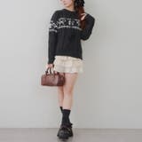 ポンポン付き カウチン風ニットプルオーバー | RMAF　NICE CLAUP / OLIVE des OLIVE | 詳細画像29 