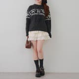 ポンポン付き カウチン風ニットプルオーバー | RMAF　NICE CLAUP / OLIVE des OLIVE | 詳細画像30 