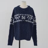 ポンポン付き カウチン風ニットプルオーバー | RMAF　NICE CLAUP / OLIVE des OLIVE | 詳細画像45 