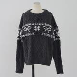 ポンポン付き カウチン風ニットプルオーバー | RMAF　NICE CLAUP / OLIVE des OLIVE | 詳細画像46 