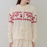 ポンポン付き カウチン風ニットプルオーバー | RMAF　NICE CLAUP / OLIVE des OLIVE | 詳細画像47 