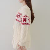 ポンポン付き カウチン風ニットプルオーバー | RMAF　NICE CLAUP / OLIVE des OLIVE | 詳細画像48 