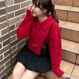 【HolidayCollection】ポンポン付き フェザーポロニット | RMAF　NICE CLAUP / OLIVE des OLIVE | 詳細画像1 