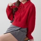 【HolidayCollection】ポンポン付き フェザーポロニット | RMAF　NICE CLAUP / OLIVE des OLIVE | 詳細画像15 