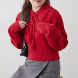 【HolidayCollection】ポンポン付き フェザーポロニット | RMAF　NICE CLAUP / OLIVE des OLIVE | 詳細画像16 