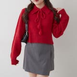 【HolidayCollection】ポンポン付き フェザーポロニット | RMAF　NICE CLAUP / OLIVE des OLIVE | 詳細画像17 