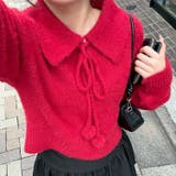 【HolidayCollection】ポンポン付き フェザーポロニット | RMAF　NICE CLAUP / OLIVE des OLIVE | 詳細画像6 