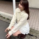 アイボリー | 【HolidayCollection】ポンポン付き フェザーポロニット | RMAF　NICE CLAUP / OLIVE des OLIVE