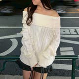 ポンポン付き オフショルケーブルプルオーバー | RMAF　NICE CLAUP / OLIVE des OLIVE | 詳細画像8 