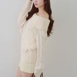 ポンポン付き オフショルケーブルプルオーバー | RMAF　NICE CLAUP / OLIVE des OLIVE | 詳細画像24 