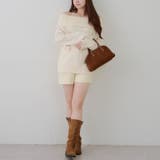 ポンポン付き オフショルケーブルプルオーバー | RMAF　NICE CLAUP / OLIVE des OLIVE | 詳細画像27 