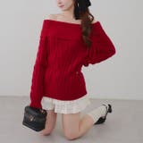 ポンポン付き オフショルケーブルプルオーバー | RMAF　NICE CLAUP / OLIVE des OLIVE | 詳細画像31 