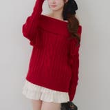 ポンポン付き オフショルケーブルプルオーバー | RMAF　NICE CLAUP / OLIVE des OLIVE | 詳細画像34 