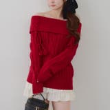 ポンポン付き オフショルケーブルプルオーバー | RMAF　NICE CLAUP / OLIVE des OLIVE | 詳細画像35 