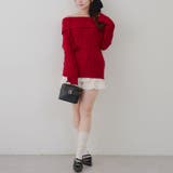 ポンポン付き オフショルケーブルプルオーバー | RMAF　NICE CLAUP / OLIVE des OLIVE | 詳細画像37 